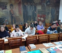 В читальном зале библиотеки ЧИ БГУ прошло заседание литературного клуба «Театр Книги»